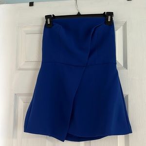 Gorgeous blue strapless BCBG top, worn once!